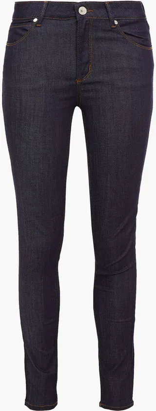 Mid-rise skinny jeans