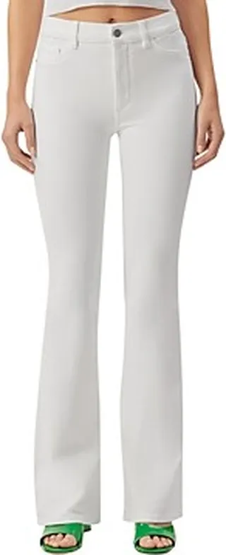 DL1961 Bridget High Rise Bootcut Jeans in Milk