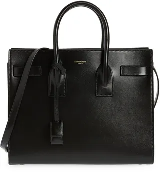 Small Sac de Jour Leather Tote with Pouch