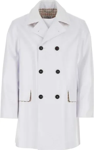 Maison Margiela High-Shine Finish Double-Breasted Coat