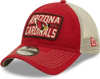 Men's New Era Cardinal and Natural Arizona Cardinals Devoted Trucker 9TWENTY Snapback Hat