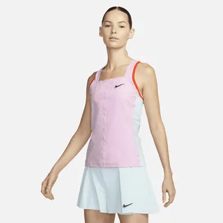 Nike Women's Court Dri-FIT Slam Tennis Tank Top in Pink
