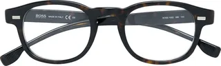 Tortoiseshell-Effect Round Sunglasses