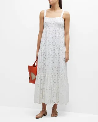 Joni Eyelet-Embroidered Empire Maxi Dress