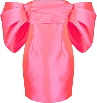 Solace Elina puff-sleeve minidress