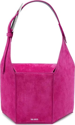 6 PM Suede Bucket Bag