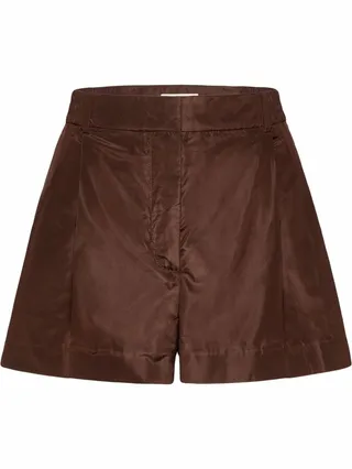 Pressed-Crease Tailored Shorts