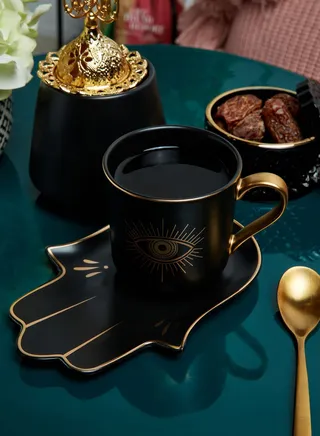 Hamsa Print Mug & Saucer