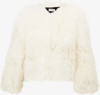 Single-breasted Curly-shearling Jacket
