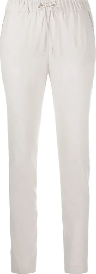 Drawstring Straight-Leg Trousers
