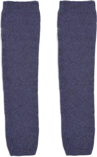 Fine-Knit Fingerless Gloves