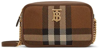 Burberry Brown Small Knitted Lola Camera Bag