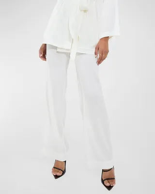 Marais High-Rise Wide-Leg Tuxedo Pants