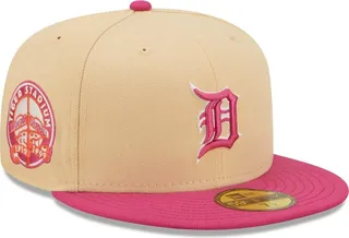 Men's New Era Orange and Pink Detroit Tigers Tiger Stadium Mango Passion 59FIFTY Fitted Hat