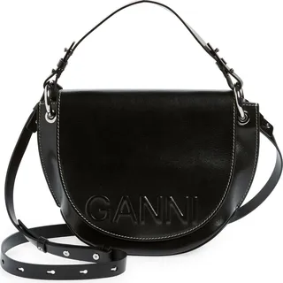 Banner Logo Recycled Leather Crossbody Bag