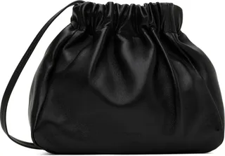 Jil Sander Black Small Scrunch Bag
