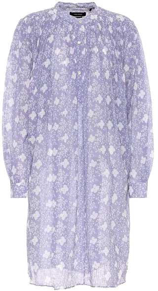Erika cotton and silk shirt dress