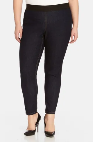 Dark Rinse Denim Leggings