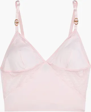 Annabelle Dashing stretch-jersey and point d'esprit soft-cup bra