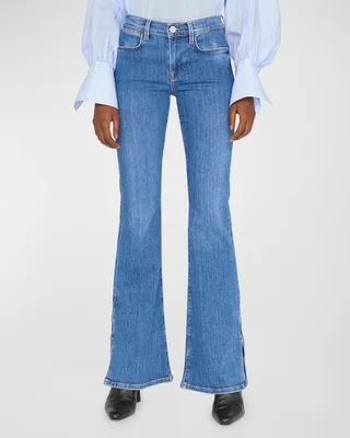 Le High Flare Mini Slits Jeans