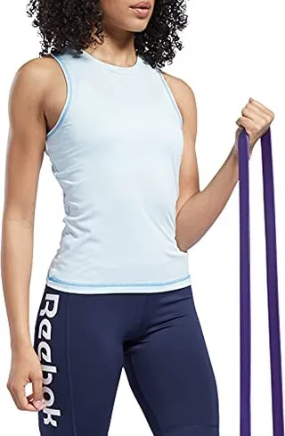 Core 10 by Reebok Women's Fitted High-Neck Mesh Tank