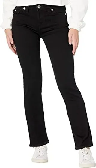True Religion Women's Lurex Billie Mr Striaght Flap