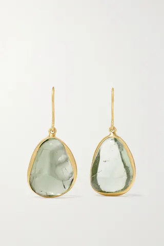 Pippa Small - 18-karat Gold Amethyst Earrings - One size