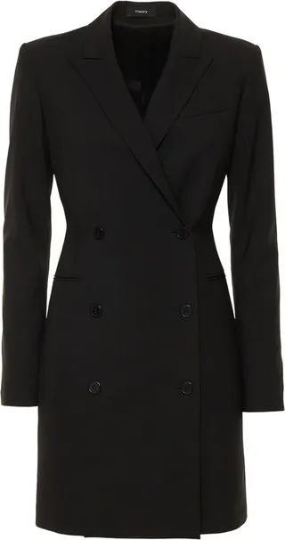 Blazer stretch wool mini dress