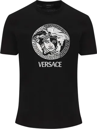 Versace Medusa Printed Crewneck T-Shirt