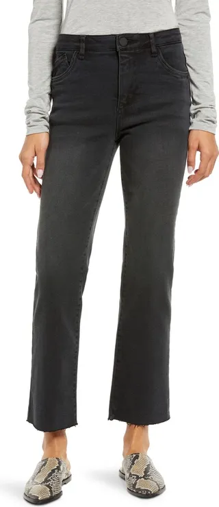 'Ab'Solution Skyrise Raw Hem Bootcut Jeans