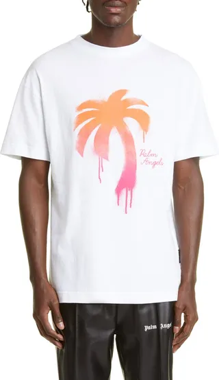 Men's Palm Tree Classic Cotton Graphic Tee