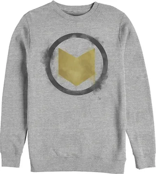 Men's Marvel Avengers: Endgame Smudged Hawkeye Sweatshirt - Athletic Heather - Medium