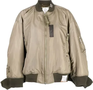 Wide-Sleeve Bomber Jacket