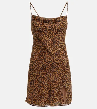 Mini Bellamy leopard-print minidress