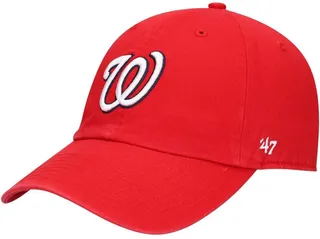 Men's Red Washington Nationals Heritage Clean Up Adjustable Hat