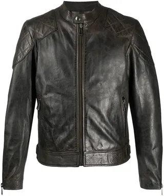 Distressed Leather Jacket