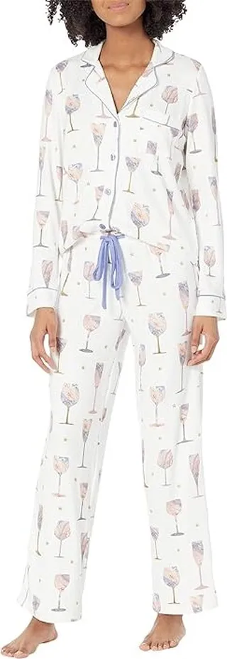 P.J. Salvage It's a Wineful Life PJ Set (Ivory) Women's Pajama Sets