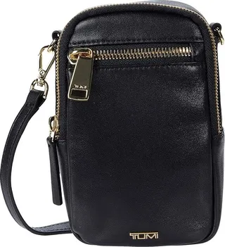 Tumi Voyageur Katy Leather Crossbody (Black) Handbags