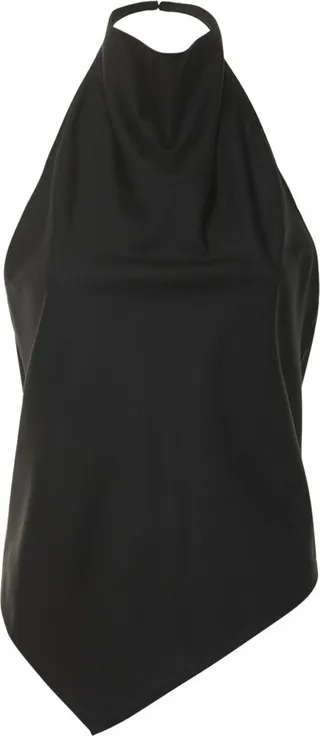 Bence cold wool open back halter top