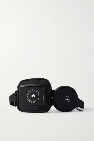 adidas by Stella McCartney - Convertible Printed Ripstop Belt Bag - Black