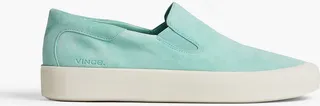 Suede slip-on sneakers