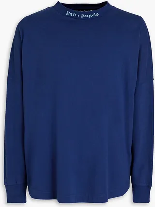 Printed cotton-jersey T-shirt