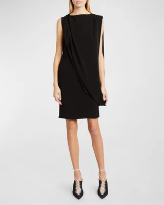 Sleeveless Twisted Drape Dress