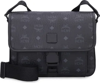 MCM Klassik Logo Patch Small Messenger Bag