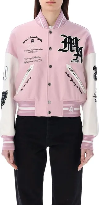 Amiri Logo Patch Bomber Jacket