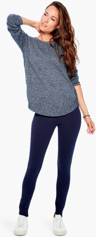 NIC+ZOE Perfect Knit Legging Dark Indigo M