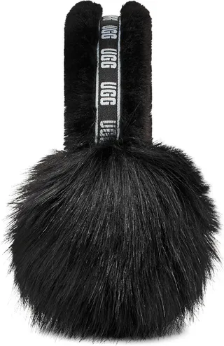 Faux Fur Earmuff W Logo Tape