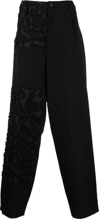 Panelled Wide-Leg Trousers