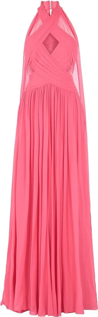 Silk georgette long dress