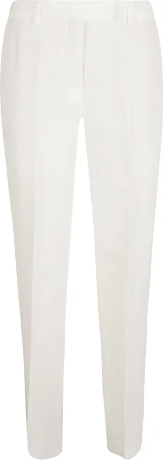 High-waist Plain Trousers